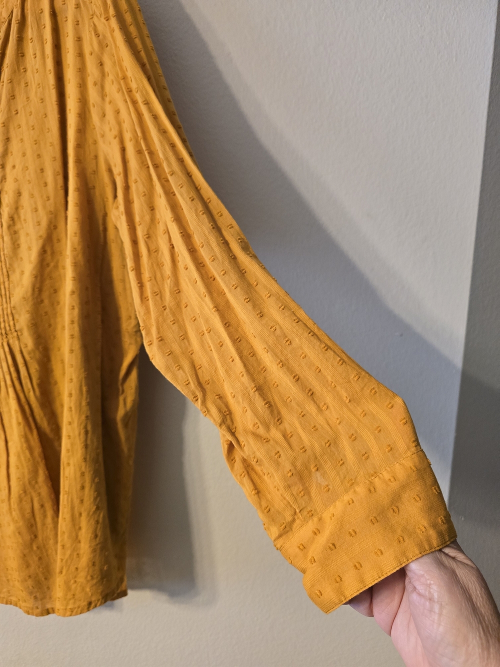 J. Jill Mustard Pintuck Peasant Tunic - Women's - Picture 3 of 4